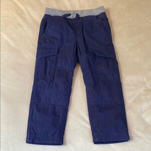 Hanna Andersson Lined Navy Cargo Pants